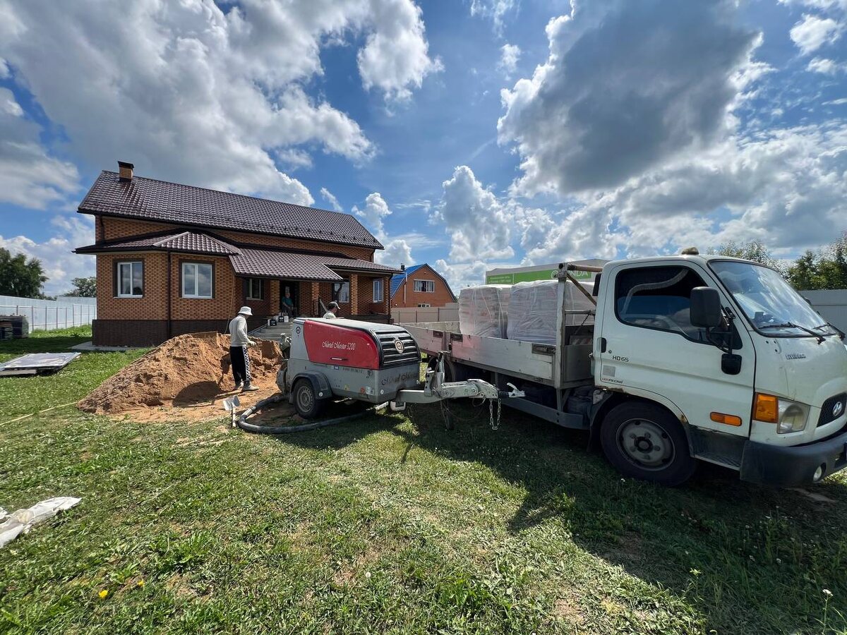 Подготовка материалов для устройства полусухой стяжки пола в частном доме