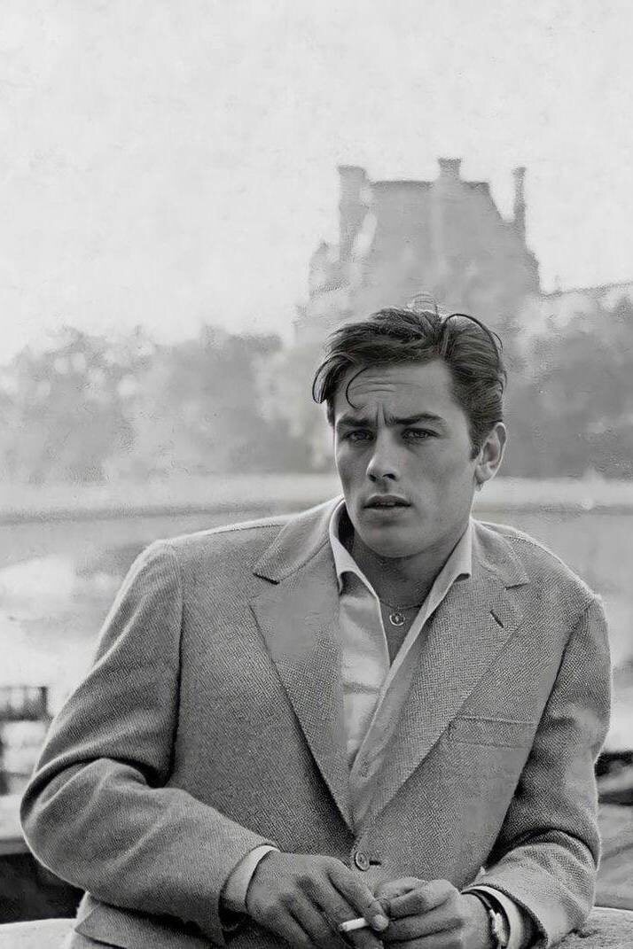 Ален Делон в молодости 