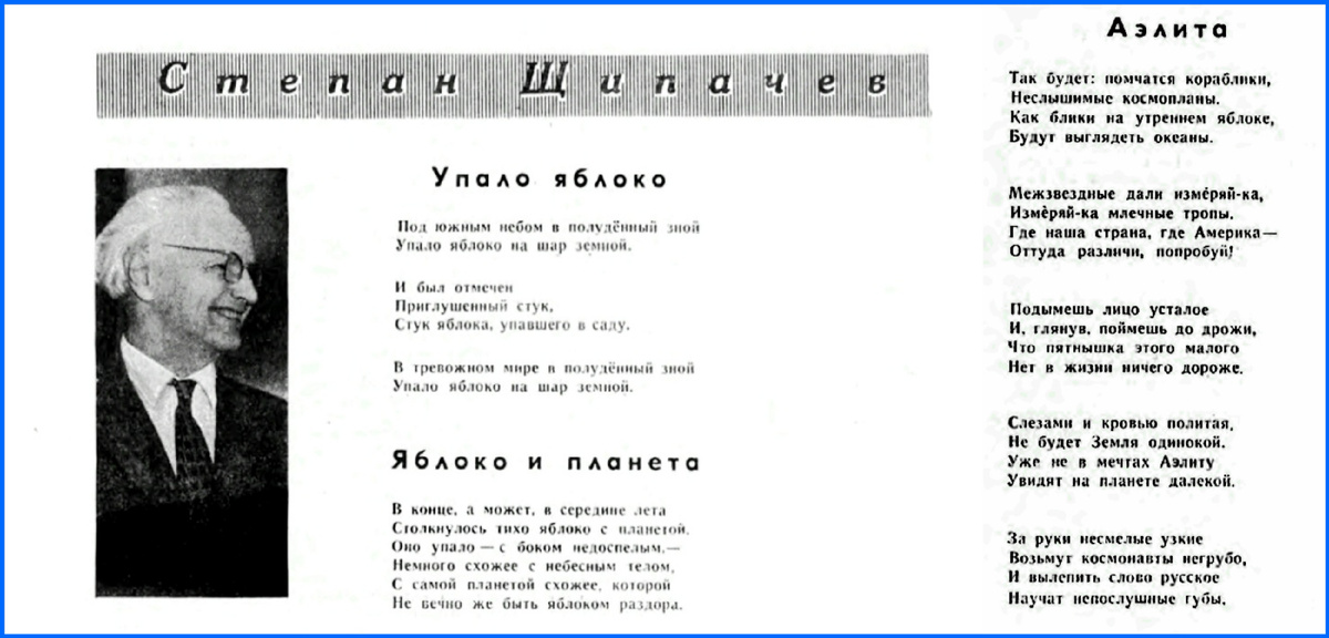 Подборка  стихов Степана Щипачева в журнале "Юность", #4/1963.
