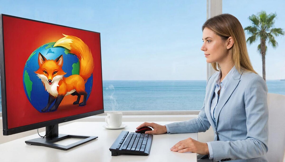 Почему Firefox 2004 работал быстрее чем Chrome 2026. Нейроарт. В мире ИТ. @Изображение создано Kandinsky 5.0 Image