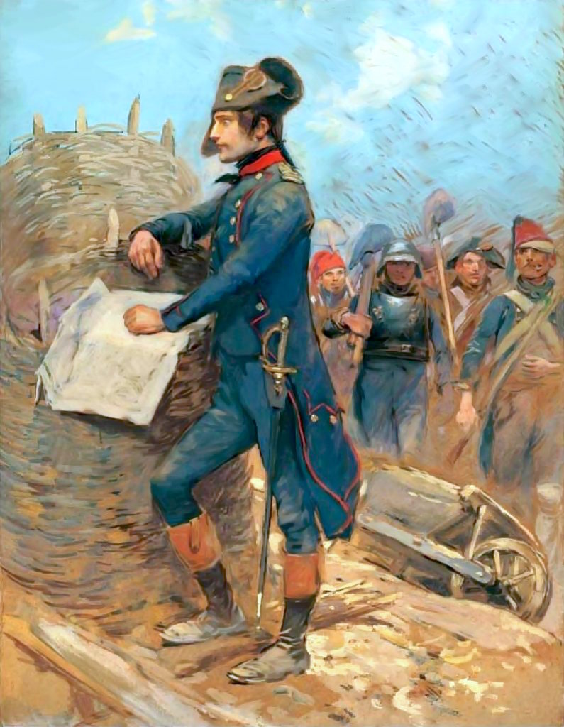 Наполеон в Тулоне. Худ. Э. Детайль (XIX век)