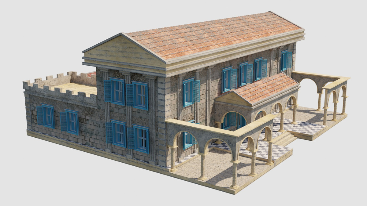 Древнеримский дом. 3D реконструкция.