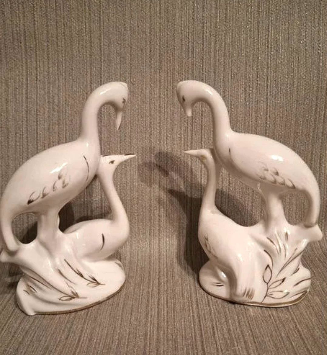 Статуэтки «Аисты» или «Журавли» Хайтинский фарфоровый завод