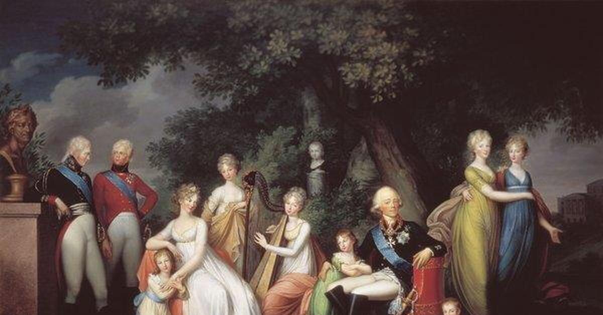 Г. Кюгелхен. Семья императора Павла I, 1800