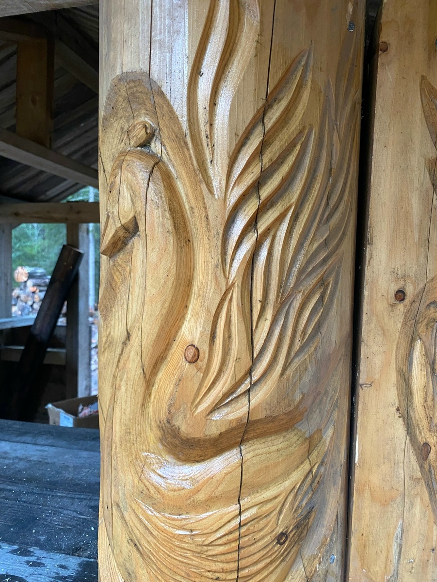    На развилке трассы «Фонтаны» ремонтируют лесное кафе© Трасса Фонтаны Петрозаводск / VK