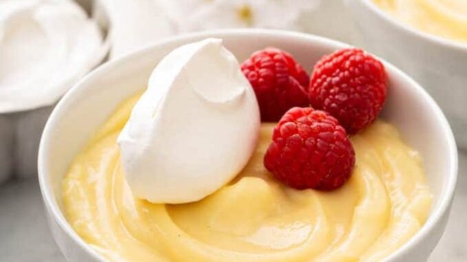 Ванильный пудинг классический