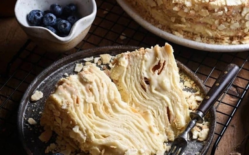 НАПОЛЕОН С ЗАВАРНЫМ КРЕМОМ