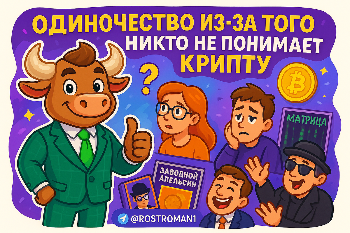    Одиночество из-за того, что никто не понимает крипту: скрытая ловушка для 95% новичков РоСТ | Роман о Системном Трейдинге