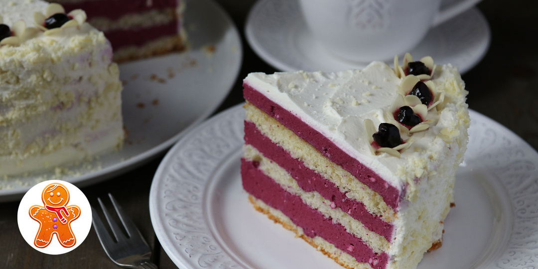 Торт-Мусс "Ягодная свежесть" с черной смородиной