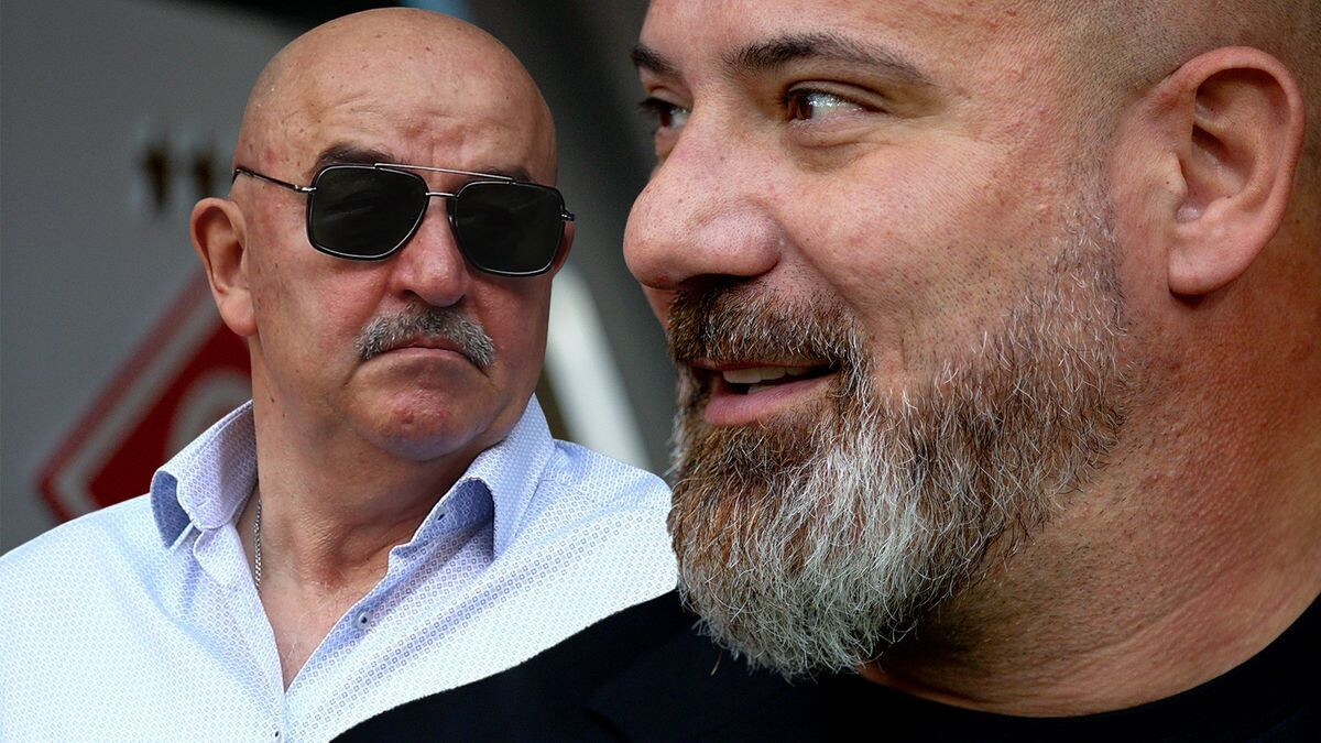 Черчесов против Станковича в матче "Ахмат" –  "Спартак".  Фото из интернета.