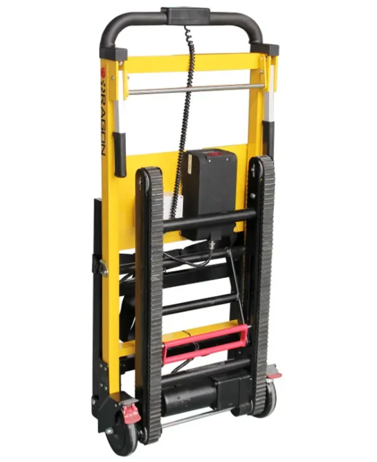 Гусеничная электрическая тележка для лестницы