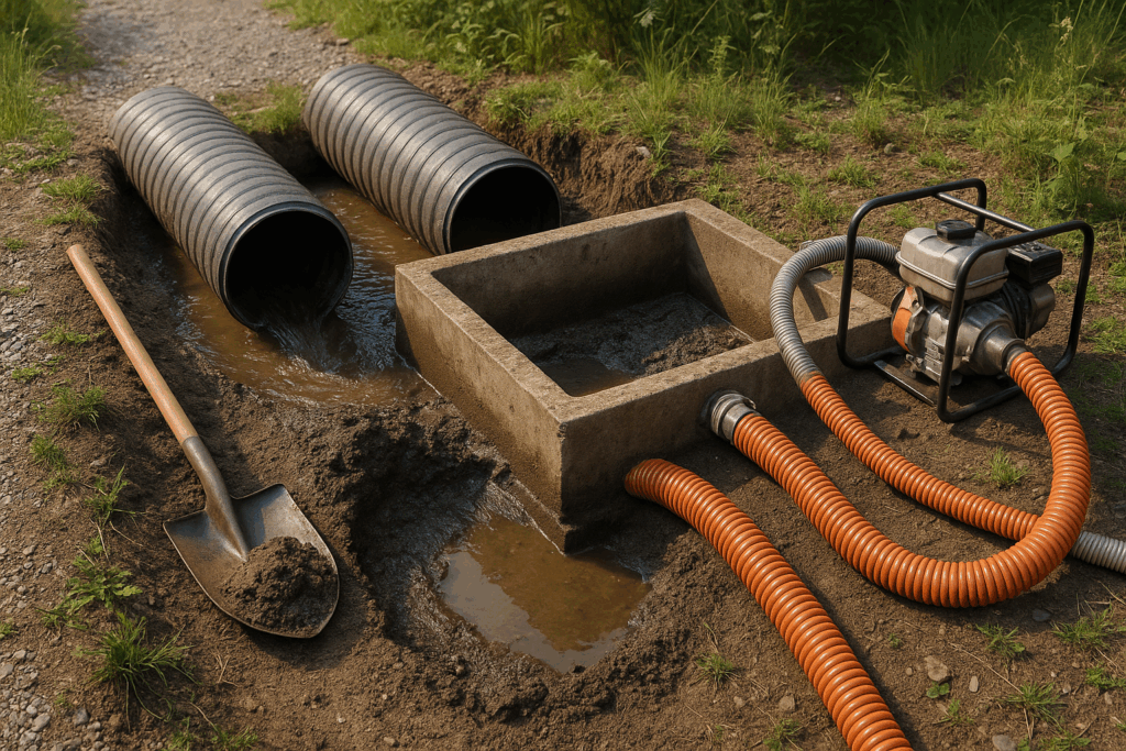    борьба с заиливанием дренажей protrubi