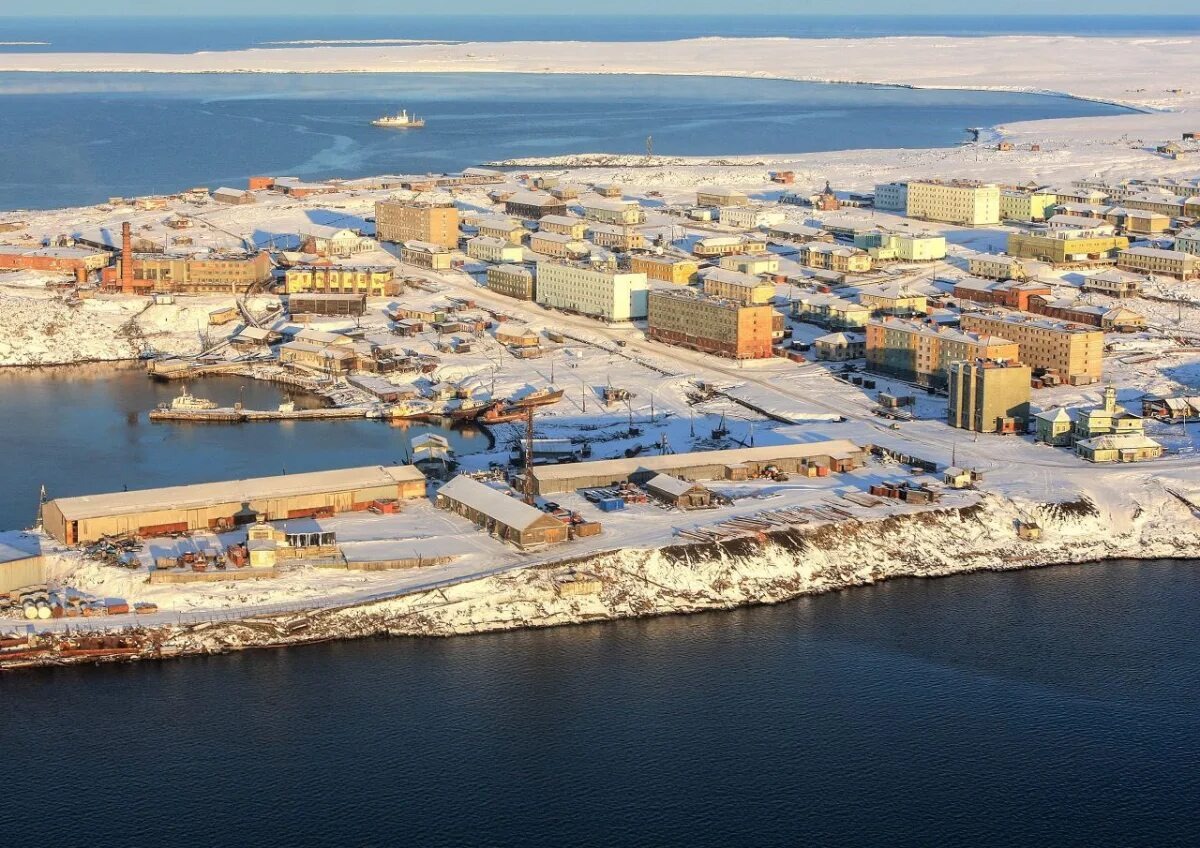 Порт Диксон - самый северный населенный пункт в России. Источник: https://trk7.ru/news/177131.html