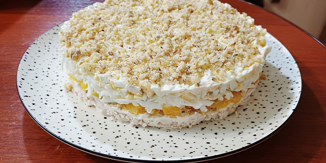 Вкусный и красивый салат "Мадонна ".