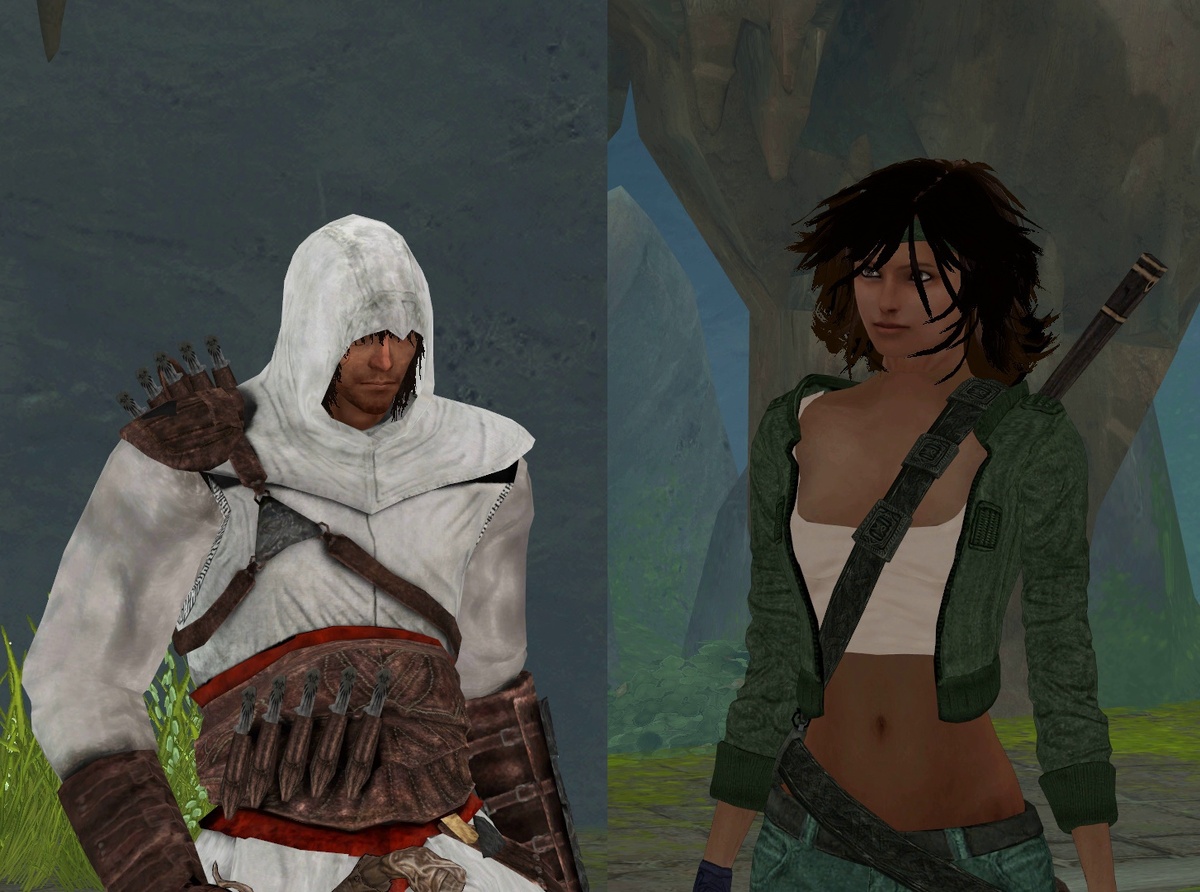 Аватары Альтаира из Assassin's Creed и Джейд из Beynd Good & Evil