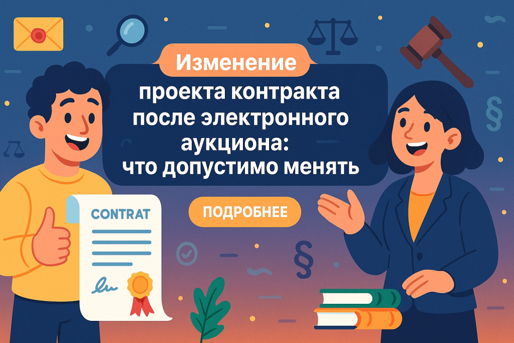    Изменение проекта контракта после электронного аукциона: что допустимо менять