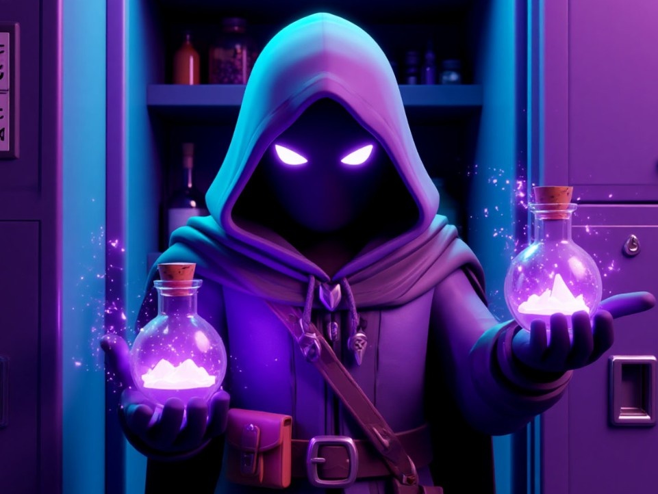 А вот и Ильвиола — наш спаситель-торговец в Roblox Paradox! 🧪 По слухам, он будет прятаться в шкафчиках и продавать нам нужные штуки. Нарисован нейросетью, оригинальный арт пока в секрете