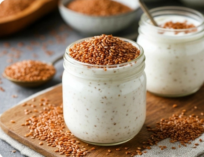 КОСМИЧЕСКИЙ ЙОГУРТ: Кокосовый Рай с Льняной ноткой