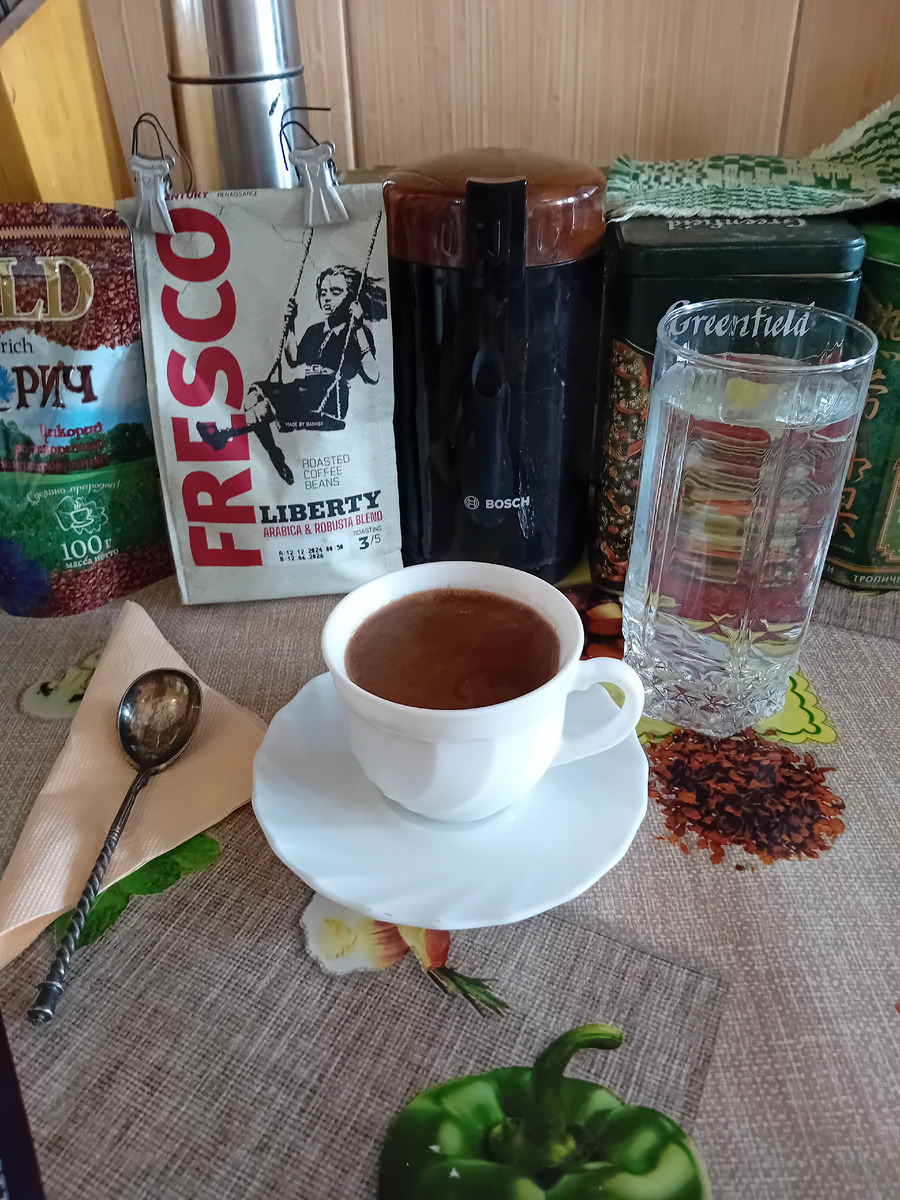 Утренний кофе.