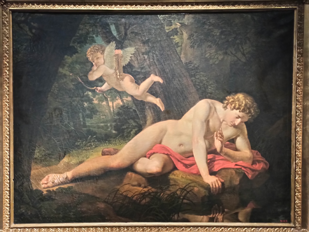 К.Брюллов. Нарцисс, смотрящийся в воду. 1819. ГРМ. © Фотография А.А.Семененко. Ссылка обязательна.