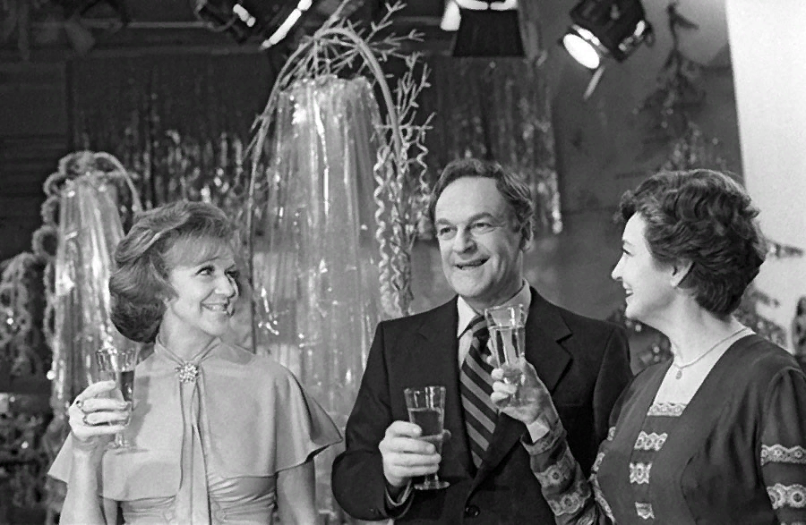 Кадры эфира "Голубой огонёк"