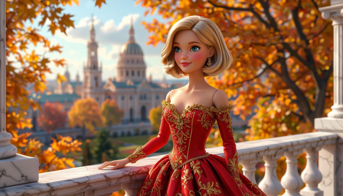 Кукла Барби на балконе. Изображение от ИИ Шедеврум