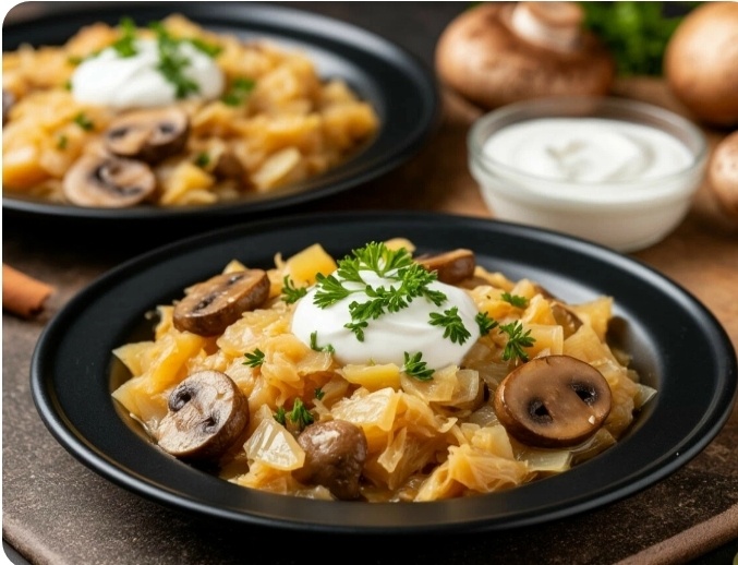 🔥 ТУШЕНАЯ КАПУСТА С ГРИБАМИ, СЕКРЕТ ДЛЯ ДИАБЕТИКОВ И НЕ ТОЛЬКО