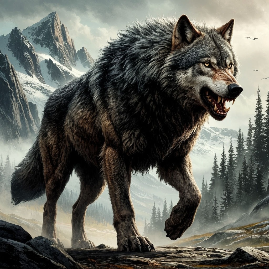 Фе́нрир — в скандинавской мифологии огромный волк, сын Локи и Ангрбоды.