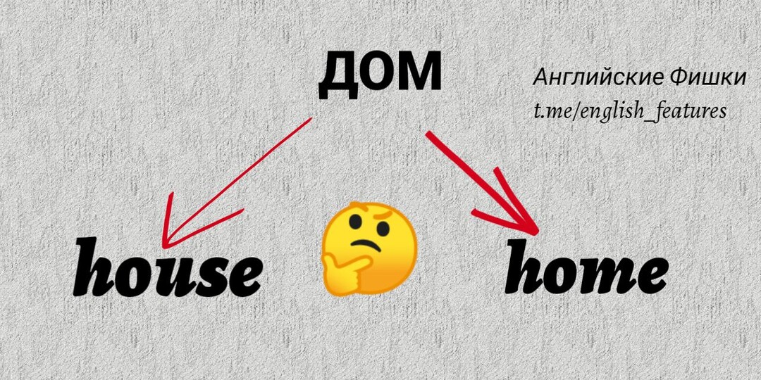 Дом – это home? house? И каким словом и когда правильно пользоваться?