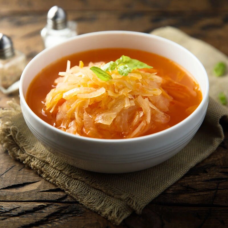 Щи из квашеной капусты с говядиной свежемороженые