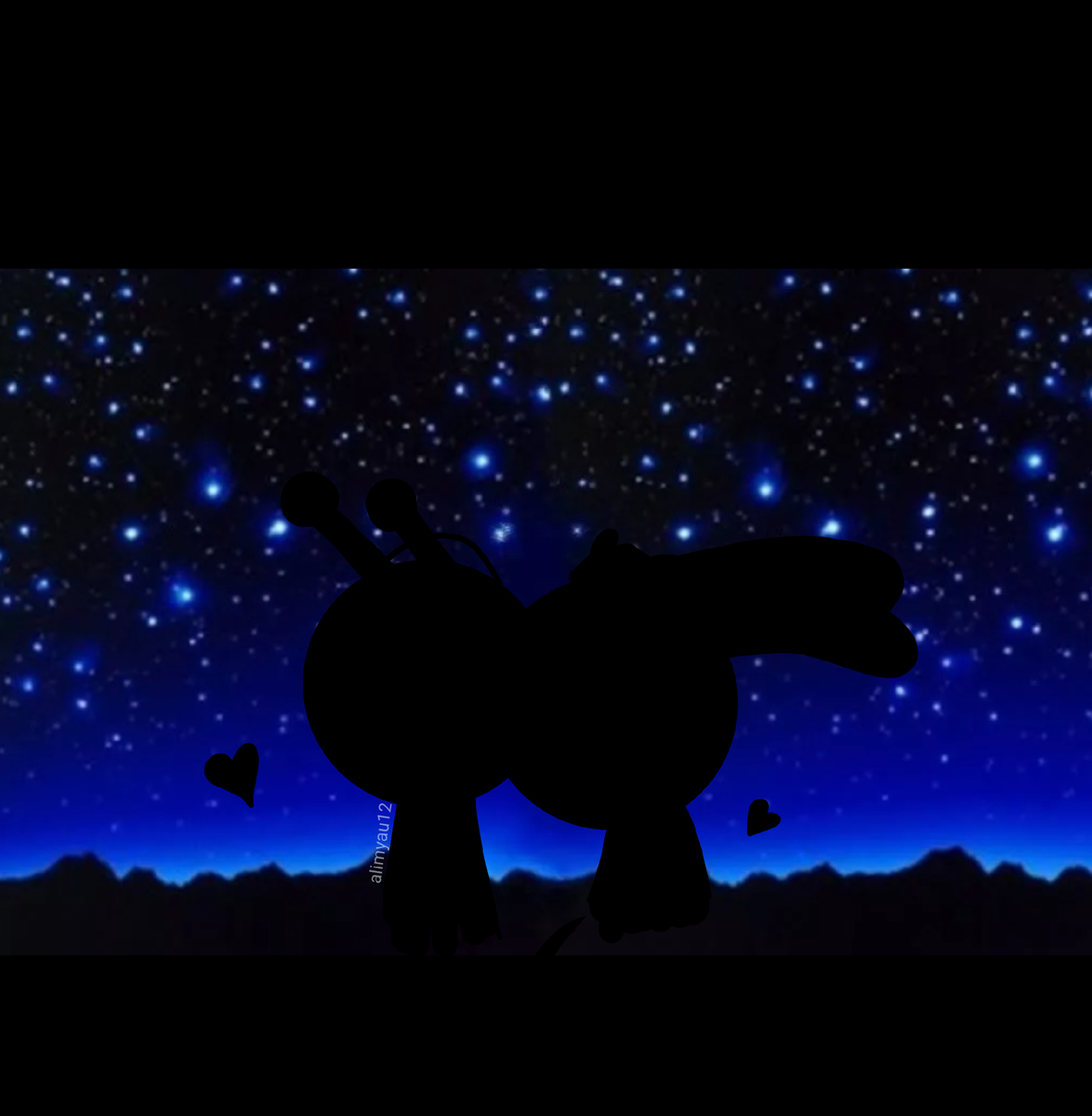 Орэн и Пинки вместе смотрят на звёздное небо 🌌