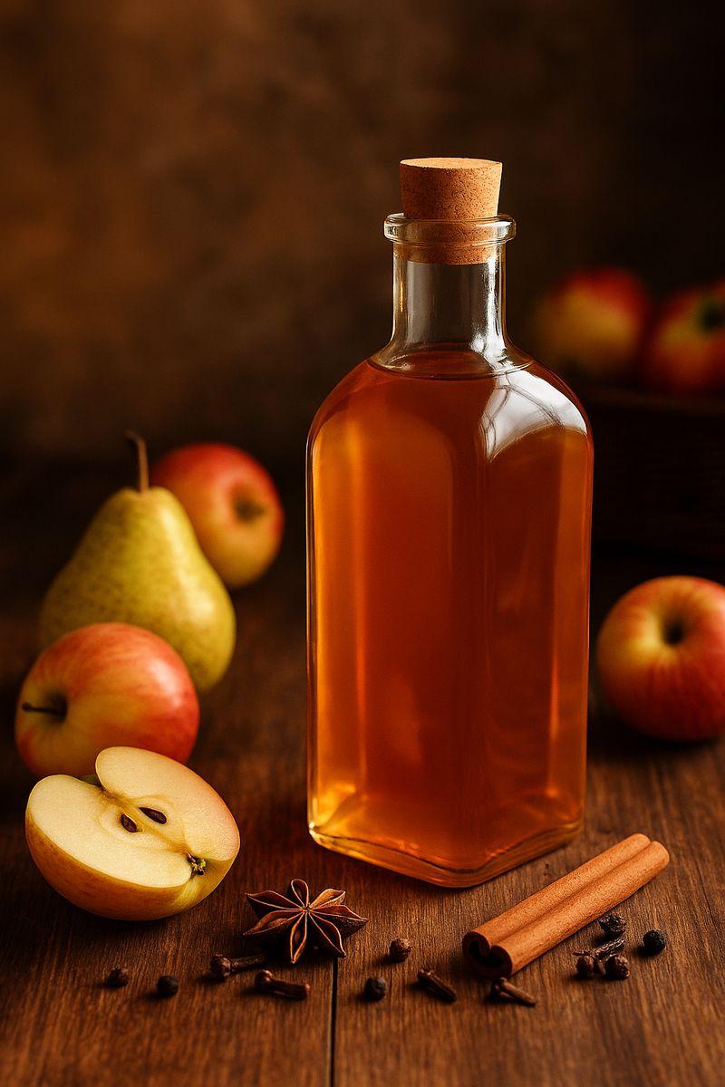 Тёплая осенняя история о том, как сделать ароматную наливку из груш и яблок,
и превратить остатки фруктов в десерт, который пахнет домом и уютом.