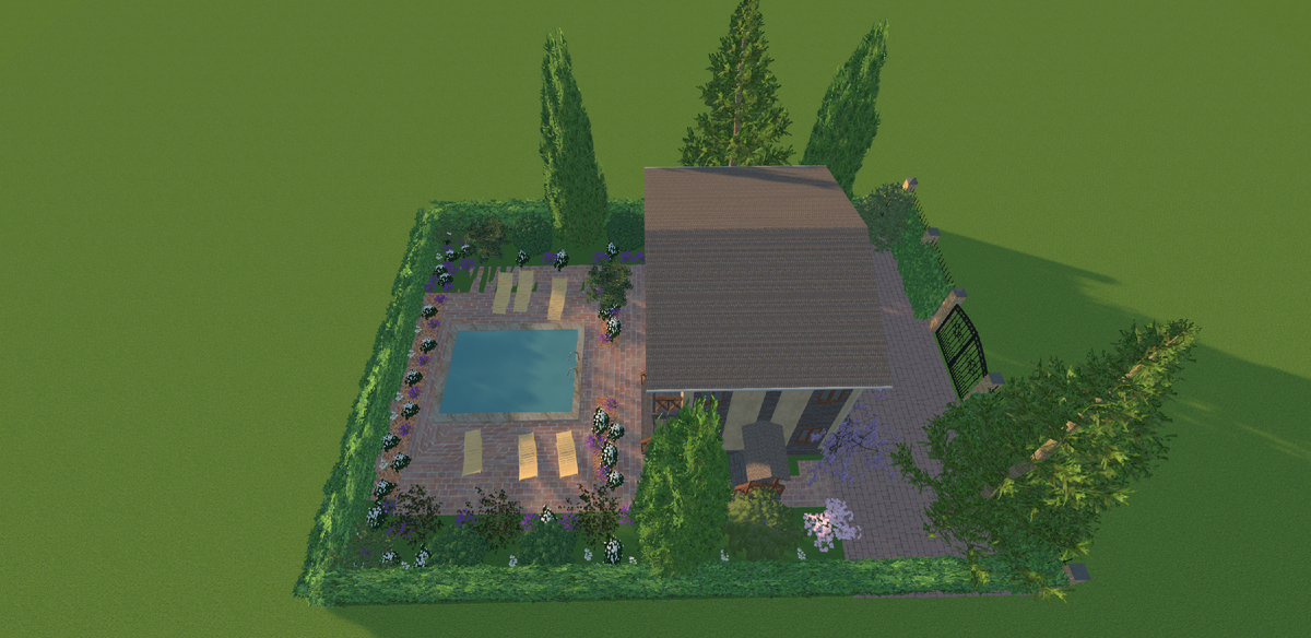 Эскиз к проекту сада на 3 сотки