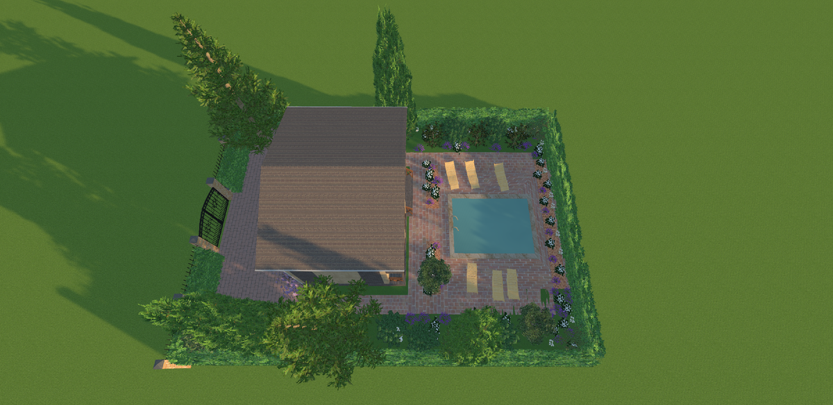 Эскиз к проекту сада на 3 сотки