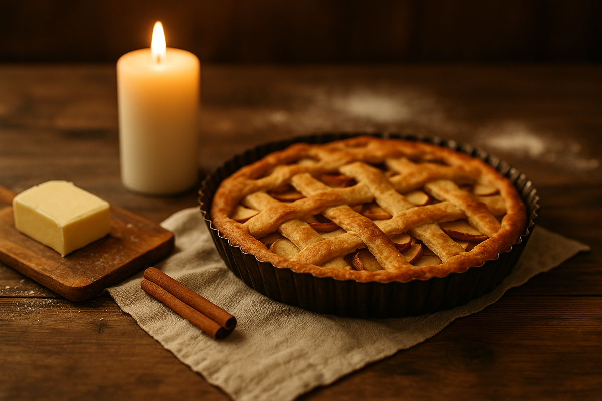 Домашний яблочный пирог с корицей и маслом — тёплый, уютный,
как воспоминание о детстве. Простой рецепт с ароматом осени и душевной атмосферой.