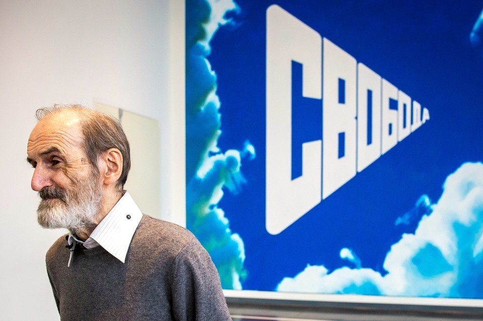    Эрик Булатов в Ельцин Центре на открытии персональной выставки «Свобода есть. Графика 1955-2018». Фото: URA.RU/TASS.
