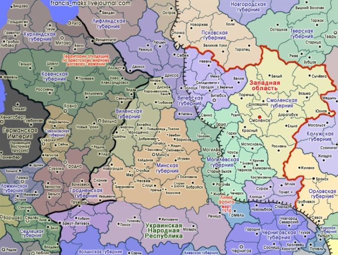 
Карта Западной области. Режим: https://karty.by/