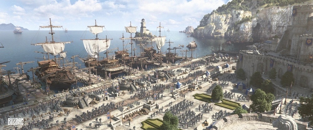 Гавань Штормвинд в городе Штормвинд.