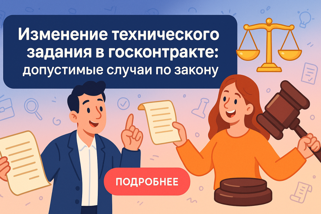    Изменение технического задания в госконтракте: допустимые случаи по закону