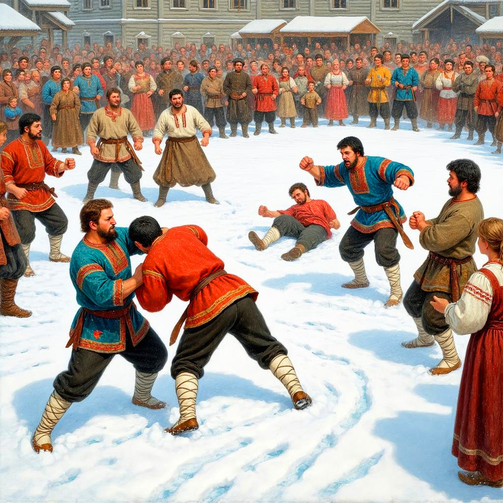 Цифровой коллаж "Стенка на стенку"