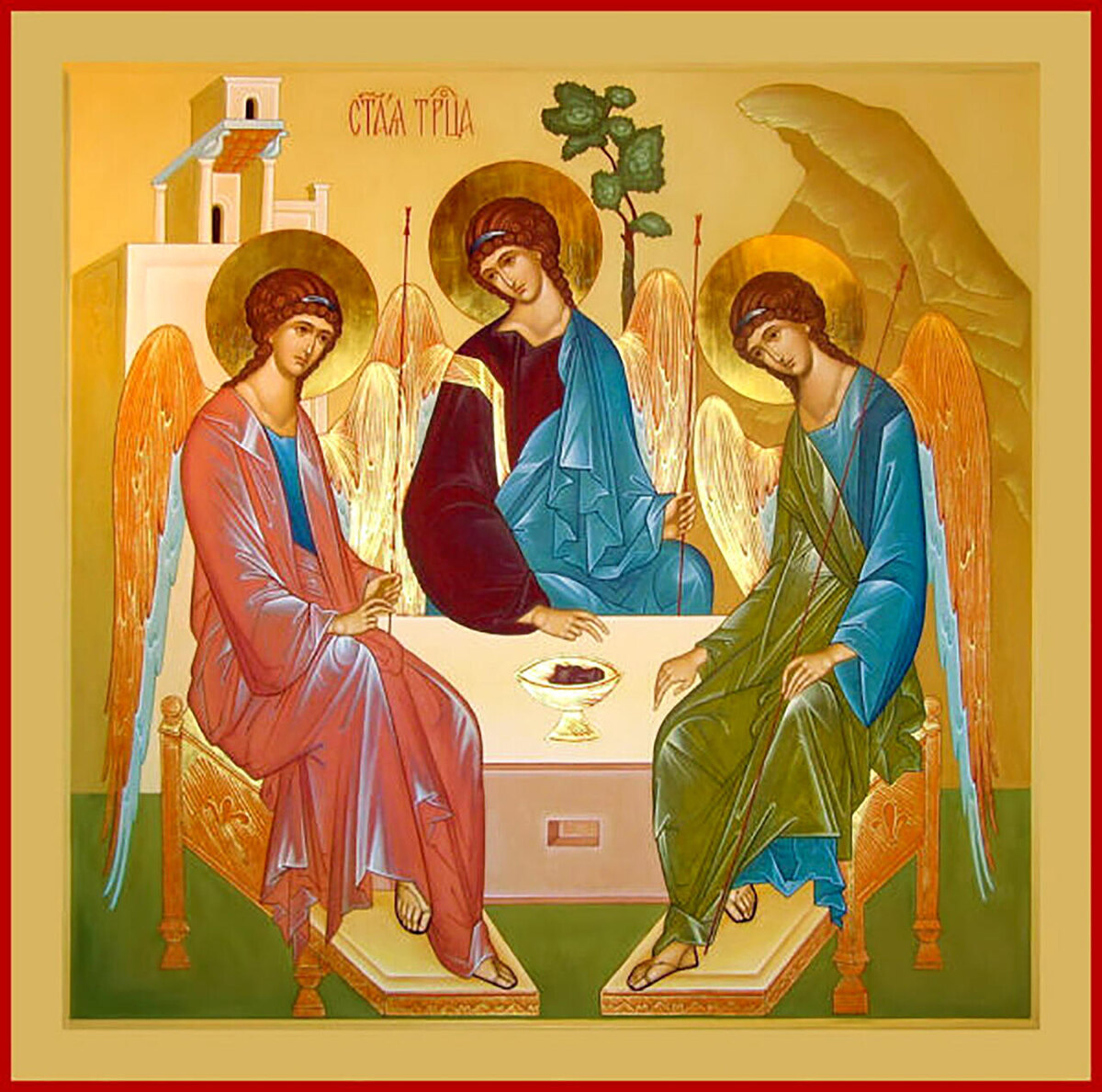 Икона "Пресвятая Троица". Источник: Яндекс. Картинки