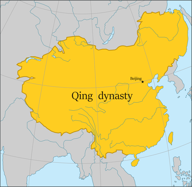 Территория империи Цин