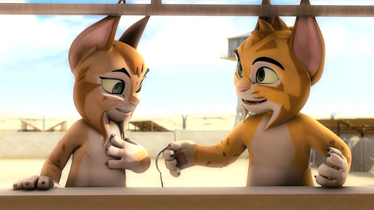 Феликс дарит Рысишке браслет