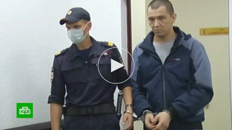 Алексей в зале суда. Скриншот видео от телеканала НТВ.