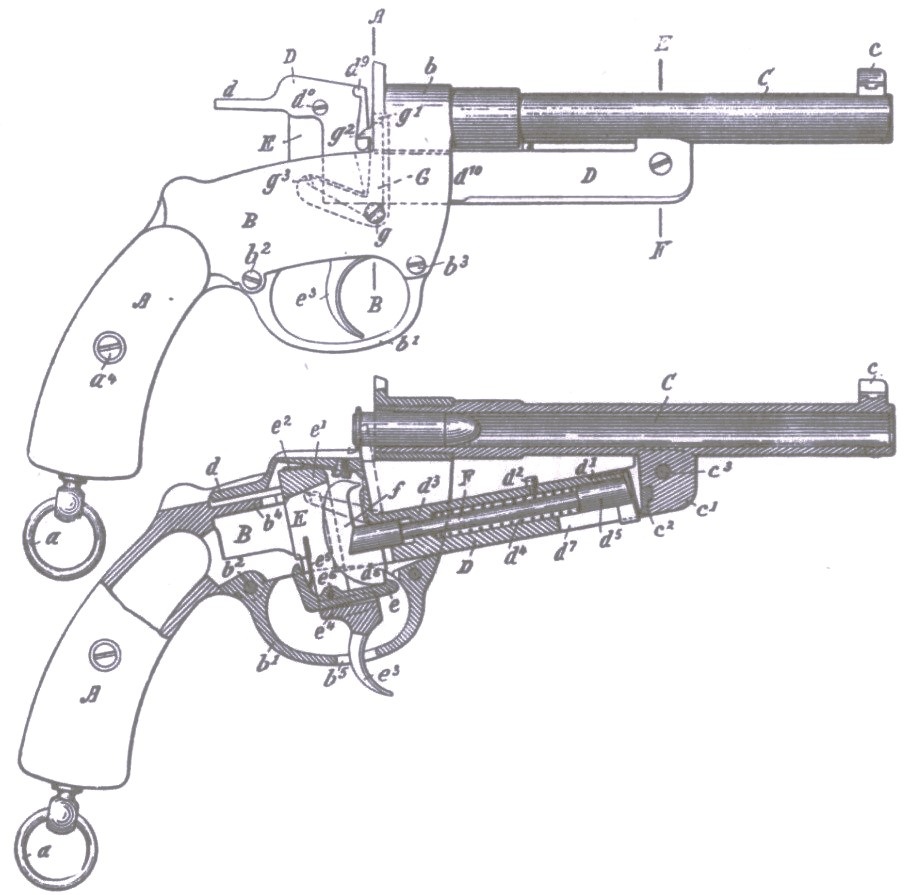 Пистолет Маузер обр. 1877 года.
