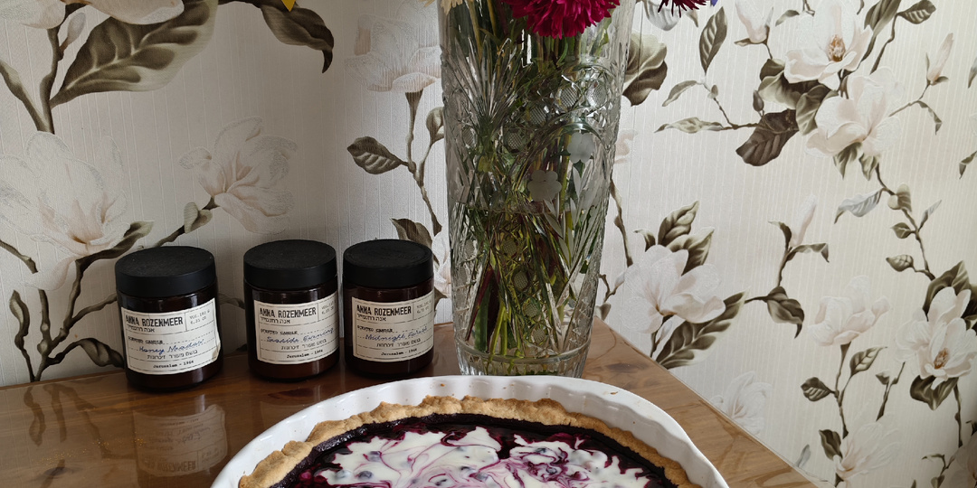 Песочный пирог с ягодами и сметанной заливкой 🥰😋