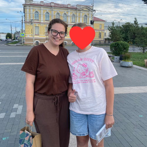 я со своей ученицей