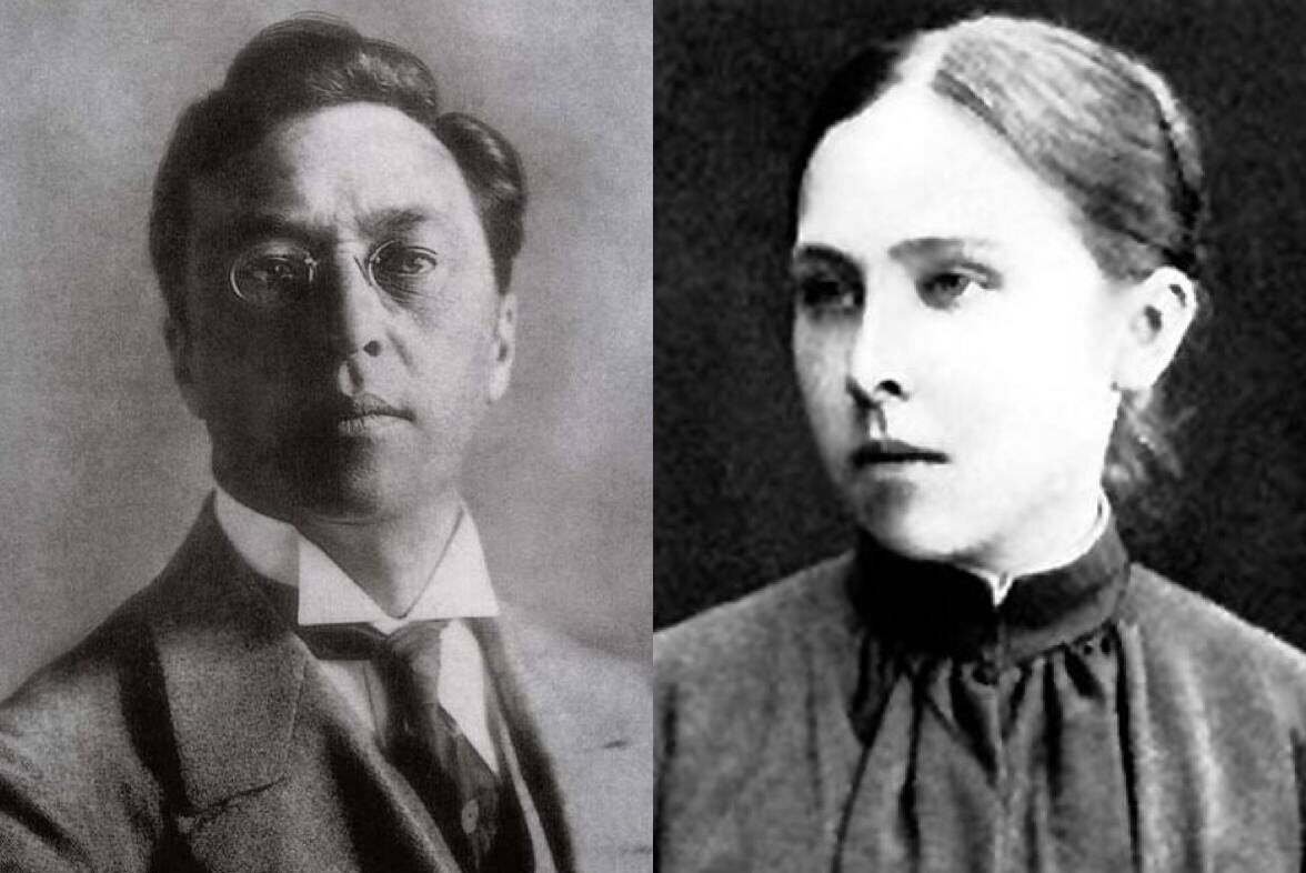 Кандинский с женой Анной Чемякиной. Фото с сайтов: ru.wikipedia.org и www.eg.ru