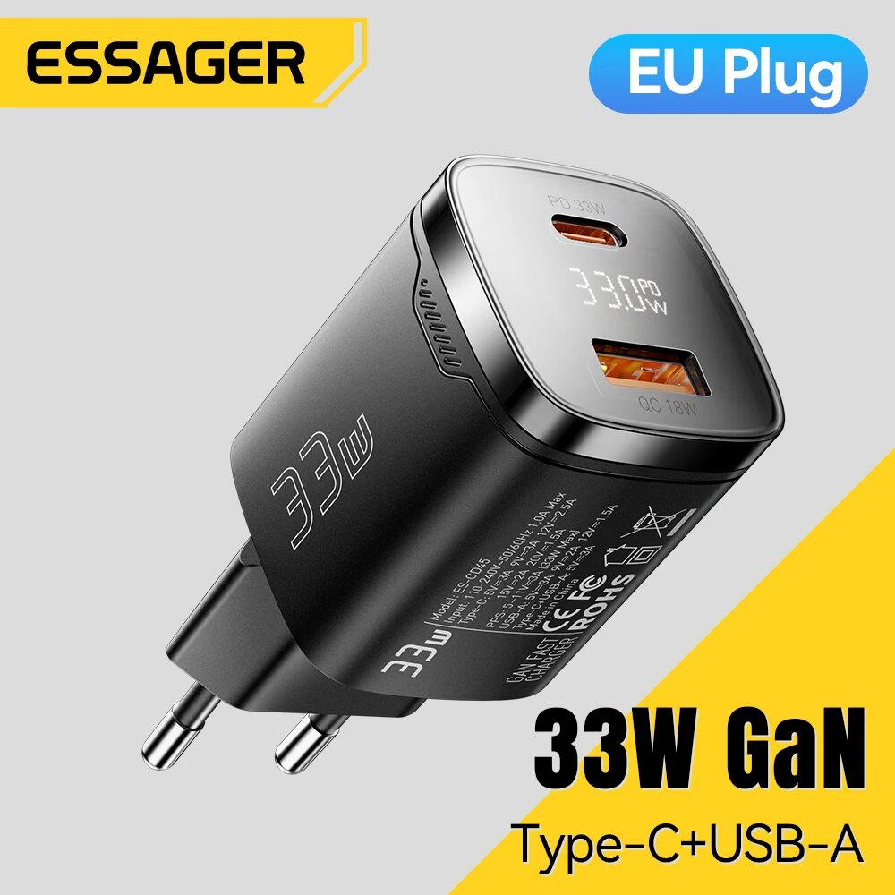 Essager 33W GaN (модель ES-CD45)