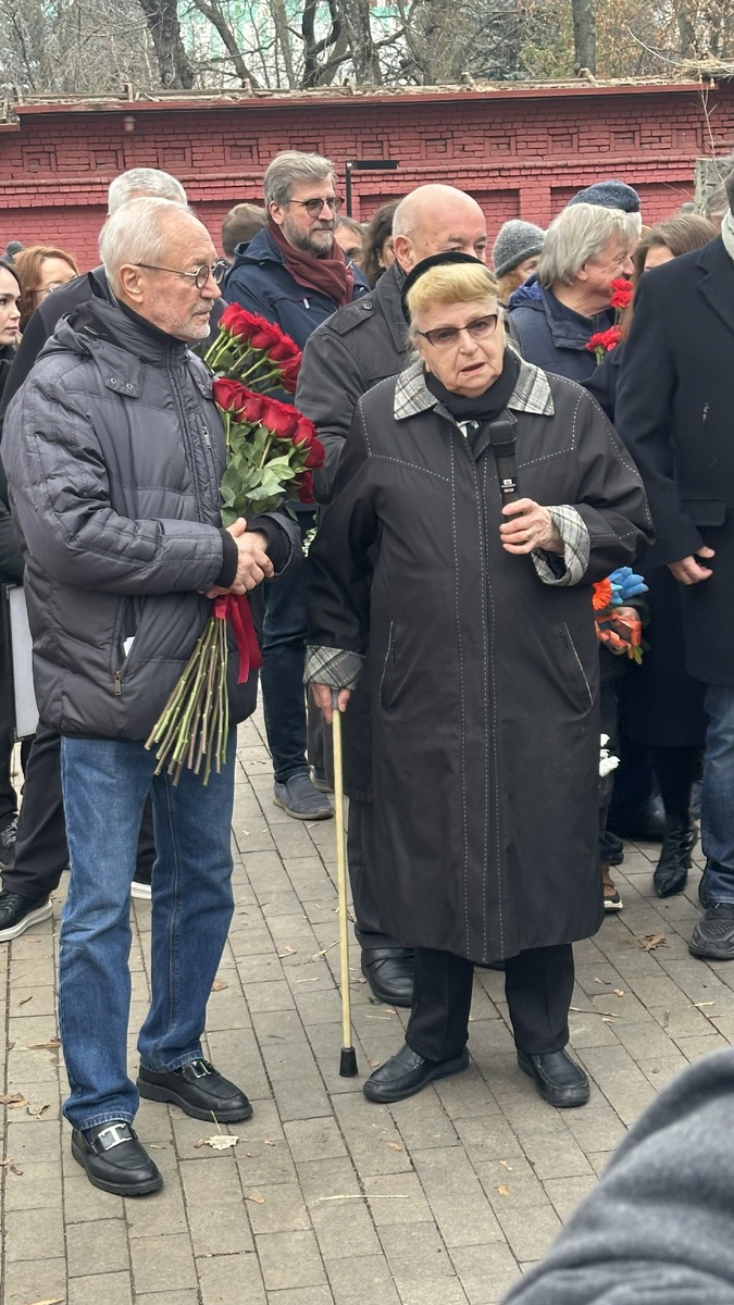 Новый худрук Театра сатиры Евгений Герасимов и жена Александра Ширвиндта Наталия Белоусова. Фото Валерия Туголукова. 